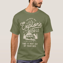 Camiseta Vintage Camper Van Life Engraçado