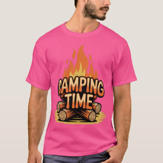 Camiseta Vintage "Camping Time" Firewood