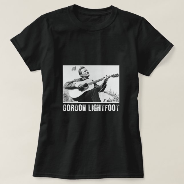 Camiseta Vintage Canada Singer Gordon Lightfoot (Frente do Design)