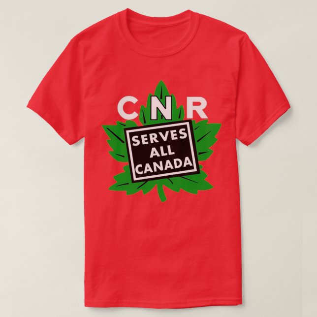 Camiseta Vintage Canadian National Railways 1 (Frente do Design)