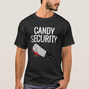 Camiseta Vintage Candy Security Halloween Knife