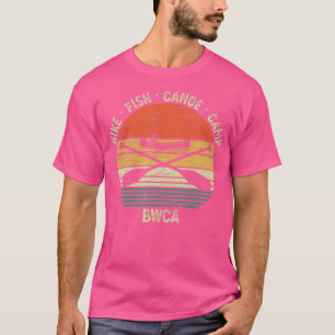 Camiseta Vintage Canoeing Bwca no exterior do Campo de Cano