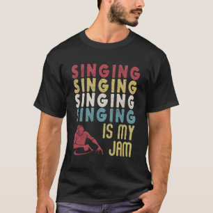 Camiseta Vintage Cantando É Meu Cantor Jam Divertido Vocal