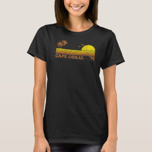 Camiseta Vintage Cape Coral Florida Retro Sun Beach Surfing