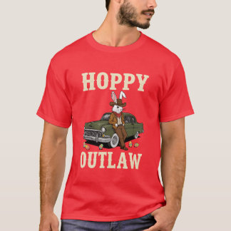 Camiseta Vintage Car Cowboy Bunny Design funny vintage fami