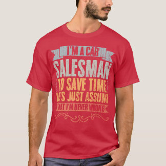 Camiseta Vintage Car Dealership Humor For Car Salesperson g