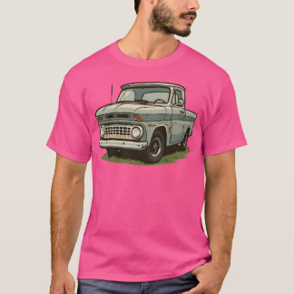 Camiseta Vintage car listening retro boy family