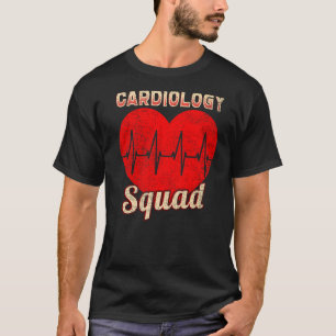 Camiseta Vintage Cardiology Squad Cardiovascular Cardiologi