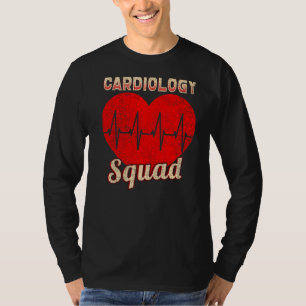 Camiseta Vintage Cardiology Squad Cardiovascular Cardiologi