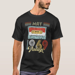Camiseta Vintage cassete de banda magnética aniversário d