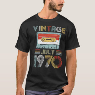 Camiseta Vintage cassete de banda magnética do aniversári