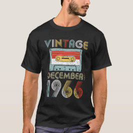 Camiseta Vintage cassete de banda magnética do aniversário