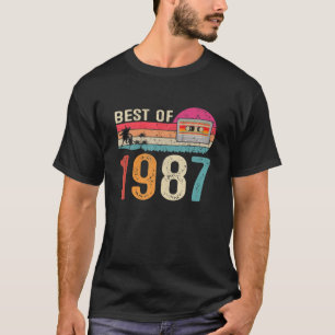 Camiseta Vintage Cassette Best Of 1987, Nascer 35º Anivers
