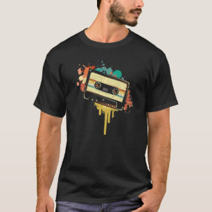 Camiseta Vintage Cassette Music Listener Cassette Cassette