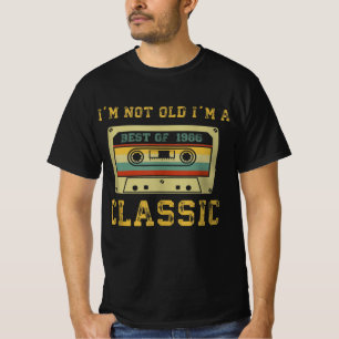 Camiseta Vintage Cassette, não sou velha, sou clássica em 1