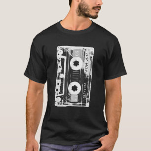 Camiseta Vintage Cassette Tape Hip Hop Music 80s 90s Retro
