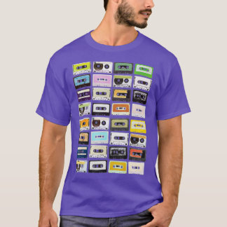Camiseta Vintage Cassette Tape Pencil 70s 80s 90s Music Mix