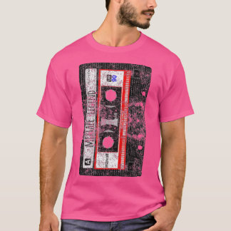 Camiseta Vintage Cassette Tape Pencil 70's Música do anos 8