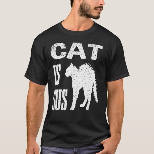 Camiseta Vintage Cat Is Sus 1 (Frente)