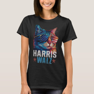 Camiseta Vintage Cat Kamala Harris Tim Wheimer Usa Flag Sun