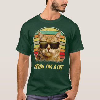 Camiseta vintage cat kitty meow i'm a cat kitty funny cat l