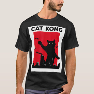 Camiseta Vintage Cat Kong Estilo Japonês Kitten Lover