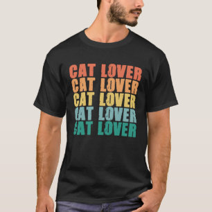 Camiseta Vintage Cat Retro Pets Gatos Gatos Proprietário de