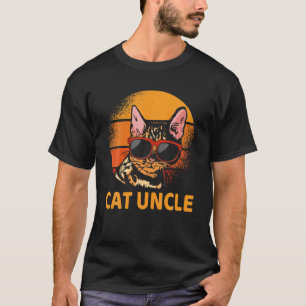 Camiseta Vintage Cat Tio Retro Engraçado Dia de os pais Me