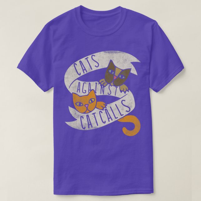 Camiseta Vintage cats (Frente do Design)