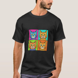 Camiseta vintage cats pop art andy warhol style
