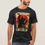 Camiseta Vintage Catzilla Funny Black Cat T Shirt Premium T<br><div class="desc">Vintage Catzilla Funny Black Cat T-Shirt Premium</div>