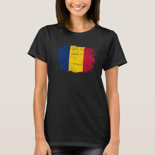 Camiseta Vintage Chad Flag Para Chade
