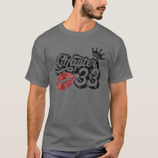 Camiseta Vintage Chapter 33 Classy Lips Happy Birthday 33 Y