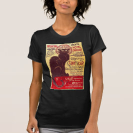 Camiseta Vintage Chat Noir, Vente Hôtel Drouot Steinlen