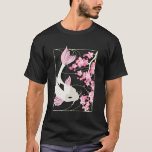 Camiseta Vintage Cherry Blossom I Peixe Japonês I Koi Carp