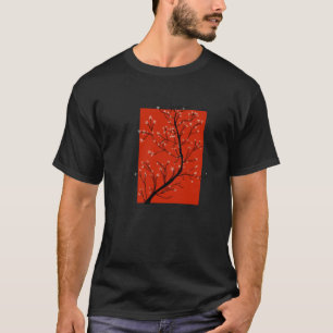 Camiseta Vintage Cherry Blossom Japonês Cultura Art
