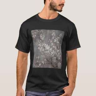 Camiseta Vintage Cherry Blossom Woodblock Japão Bonito A