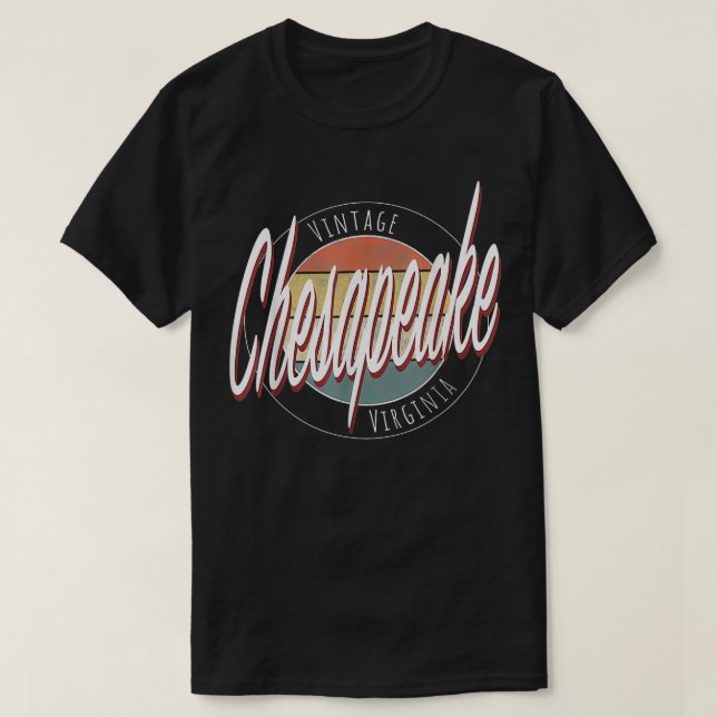 Camiseta Vintage Chesapeake Virginia  (Frente do Design)