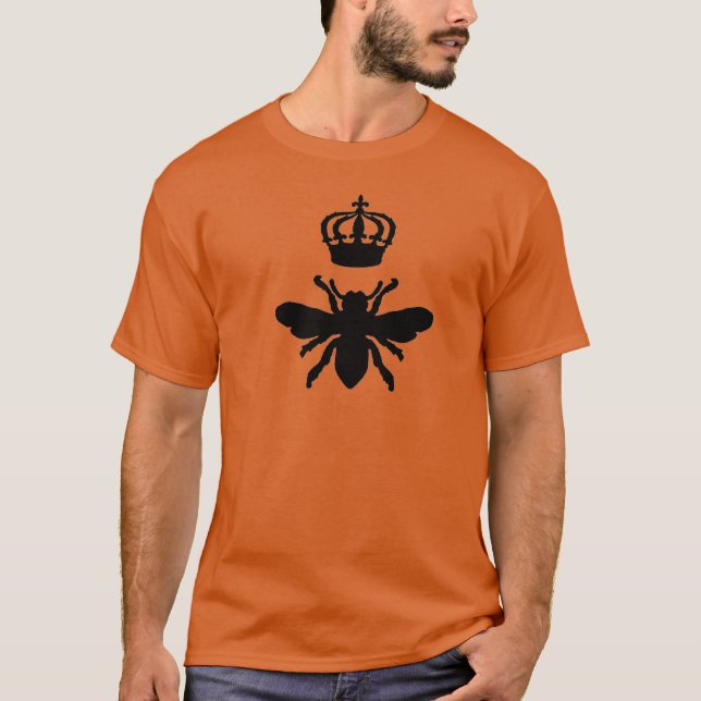 Camiseta Vintage Chic Queen Bee Silhouette (Frente)