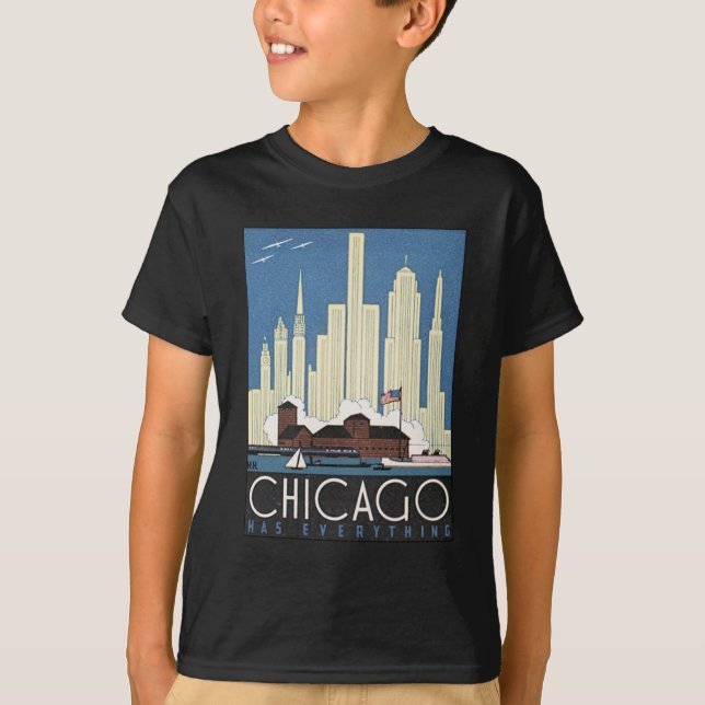 Camiseta Vintage Chicago Illinois (Frente)