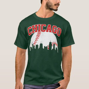 Camiseta Vintage Chicago Skyline City Gameday Retro Vintage