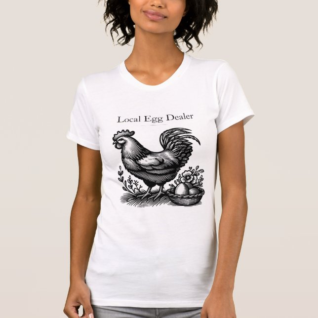 Camiseta Vintage Chicken Farm T-Shirt (Frente)