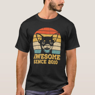 Camiseta Vintage Chihuahua 11 Birthday Dog Lover 11 Anos