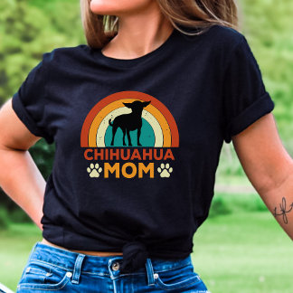 Camiseta Vintage Chihuahua Dog Mãe Sunset