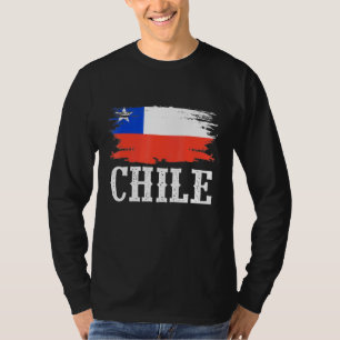 Camiseta Vintage Chile Flag I Love Chile