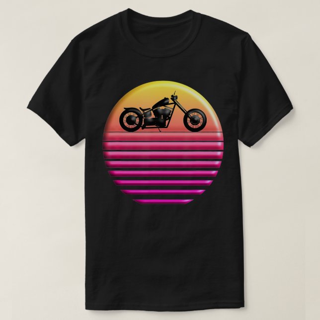 Camiseta Vintage Chopper Sun 80s (Frente do Design)