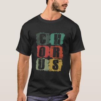 Camiseta Vintage Chorus Choir Choral Music Singer Concert