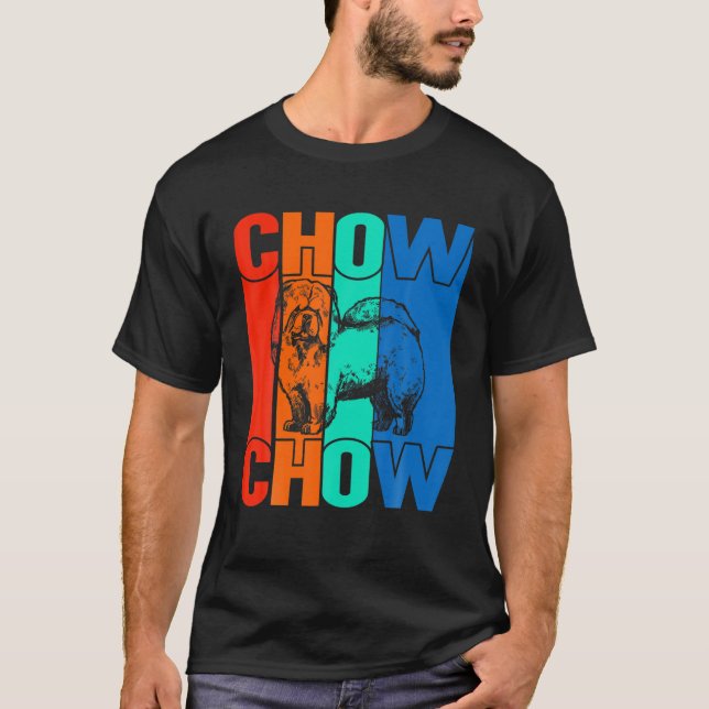 Camiseta Vintage Chow Chow Cog (Frente)