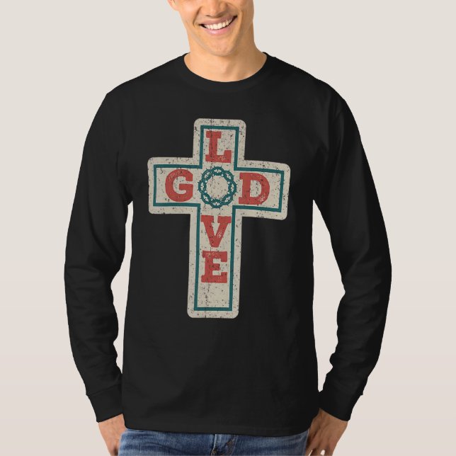Camiseta Vintage Christian Cross (Frente)
