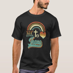 Camiseta Vintage Christian My Heart Pertence a Jesus Faith